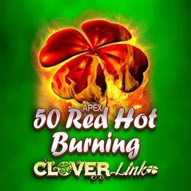 Slots logo of 50 Red Hot Burning Clover Links from Novomatic at Kingmaker Casino