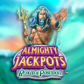 Official Jackpots logo: Almighty Jackpots – Realm of Poseidon by Novomatic at Kingmaker Casino