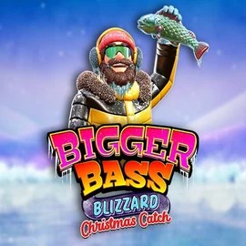 Bigger Bass Blizzard Christmas Catch slot logo by Pragmatic Play at Kingmaker Casino