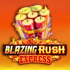Blazing Rush Express slot logo by AreaVegas at Kingmaker Casino