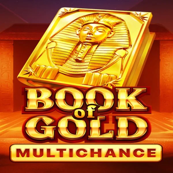 Book of Gold Multichance game by Playson – logo hosted on Kingmaker Casino