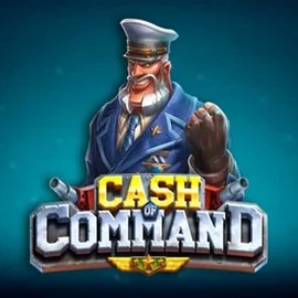 Slots logo of Cash of Command from Play’n GO at Kingmaker Casino