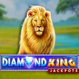 Diamond King Jackpots logo by SpinPlay Games at Kingmaker Casino