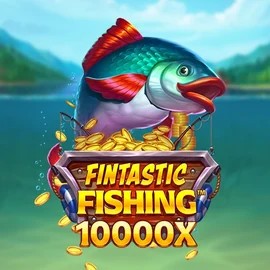 Fintastic Fishing slot logo by Foxium at Kingmaker Casino