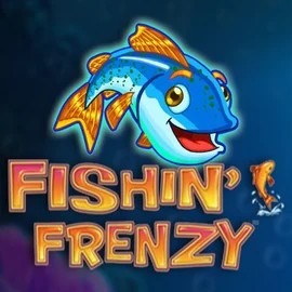 Fishin Frenzy slot logo by Blueprint Gaming at Kingmaker Casino