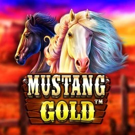 Mustang Gold online game logo by Pragmatic Play on king-maker-casino.org
