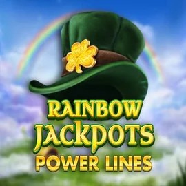 Rainbow Jackpots Power Lines game by Red Tiger Gaming – logo hosted on Kingmaker Casino