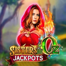 Sisters Of Oz Jackpots slot logo by Triple Edge Studios at Kingmaker Casino